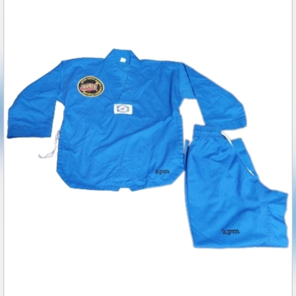 Royal Blue Taekwondo Dobok Size‎ 130 (age 6-7)